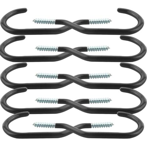 10 ganci per biciclette, ganci per bici di grande capacità, set di ganci da montare con 10 bulloni in plastica, montaggio a soffitto/parete