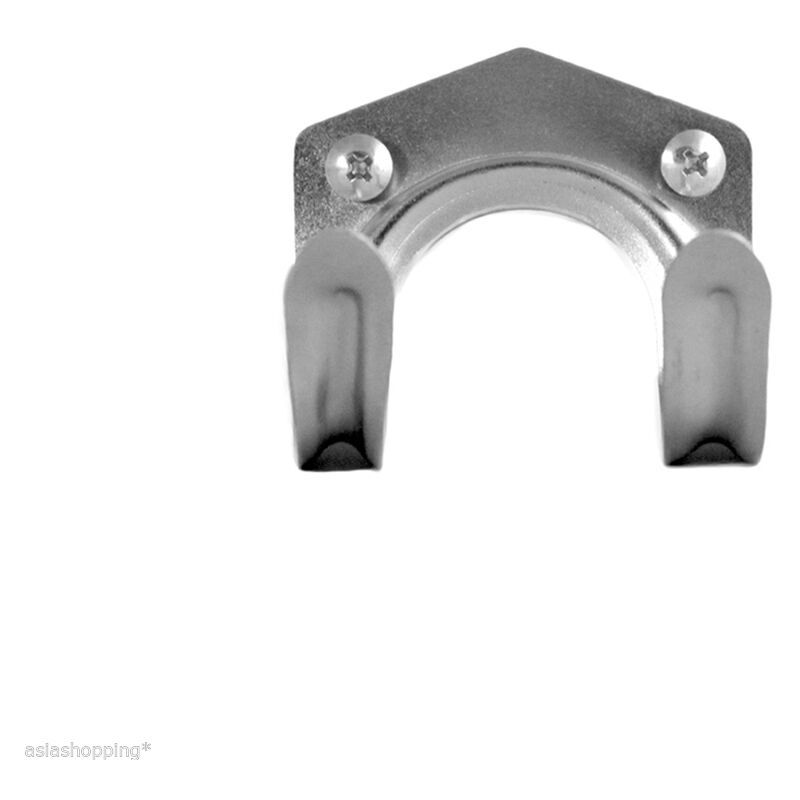 Image of Asiashopping - 10 gancio in metallo multiuso staffa doppia appenditutto supporto a muro