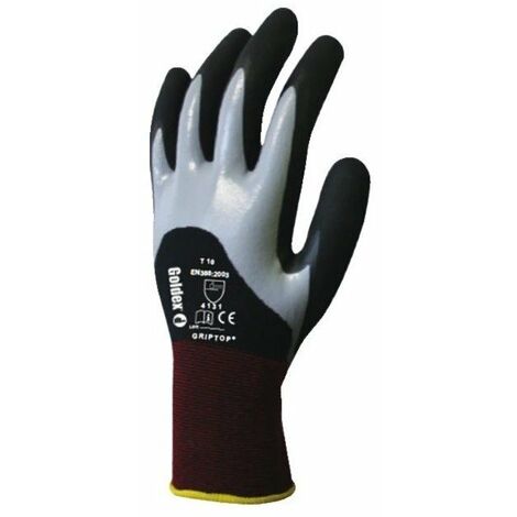 10 Gant 3-4 Enduit Doubleenduction Nitrile Griptop® T08