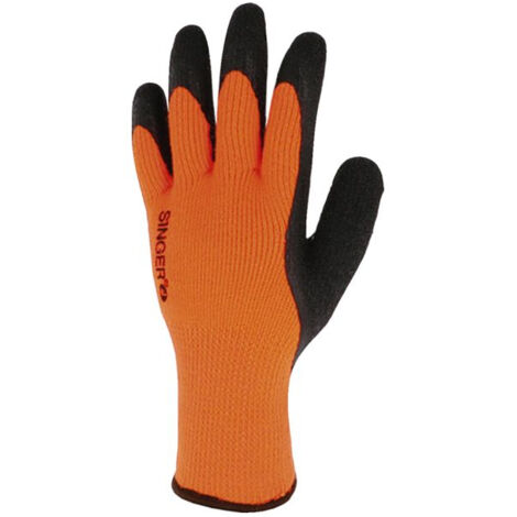 10 Gant Latex Crêpe. Support Acrylique. T.9