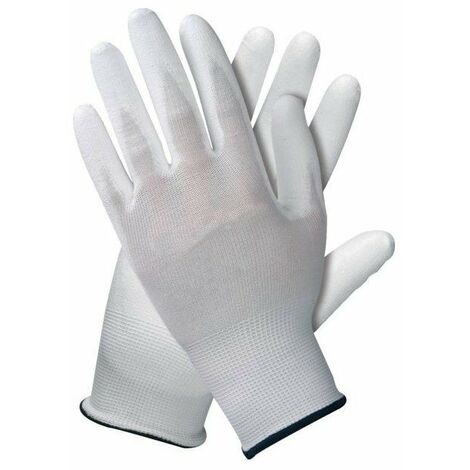 10 Gant Nylon Tricote Enduit Polyurethane Sur Paume Taille 9