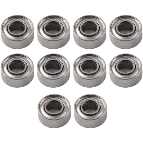 10 gekapselte Kugellager 683-2RS, 3x7x3 mm, für Modellbau und kleine Mechanismen, 10er-Packung