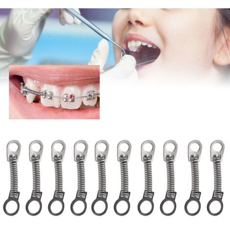 10 geschlossene NiTi-Spiralfedern für die Kieferorthopädie, 0,012 x 6 mm, 10 Stück pro Beutel