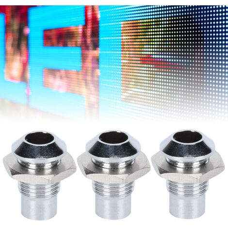 10 gewölbte LED-Fassungen aus Kupfer für 5 mm / 0,2 Zoll LEDs, Metall-Montagebasis für Leuchtdioden