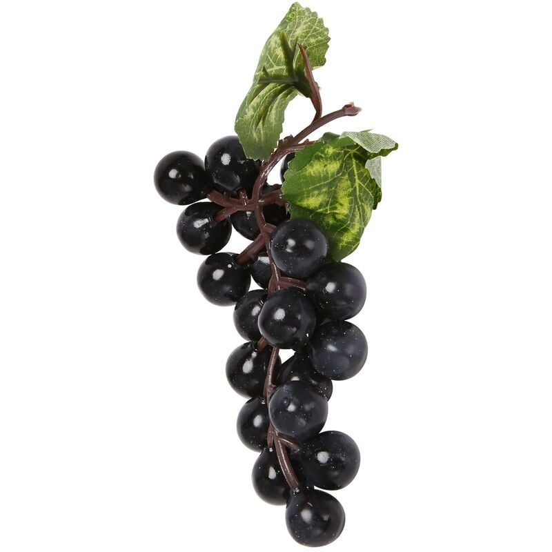 10 Grappes de Raisins Noirs Artificiels Faux Fruits Cuisine FêTe Mariage DéCoration Photographie