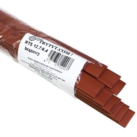 10 guaine termorestringenti marroni RTS 12.7/6.4