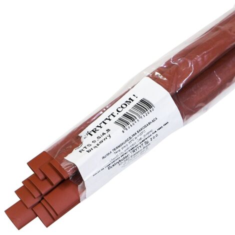 10 guaine termorestringenti marroni RTS 9.5/4.8