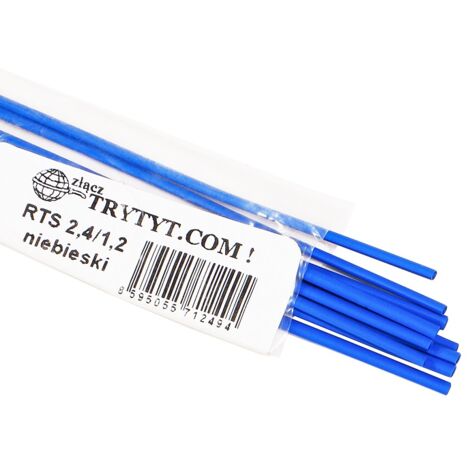 10 guaine termorestringenti RTS 2.4/1.2, blu