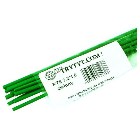 10 guaine termorestringenti RTS 3.2/1.6, verdi