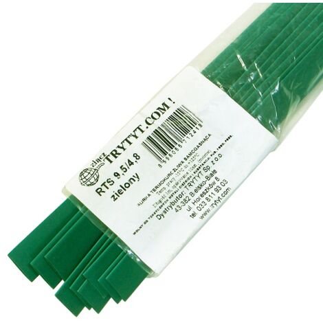 10 guaine termorestringenti RTS 9,5/4,8, verdi