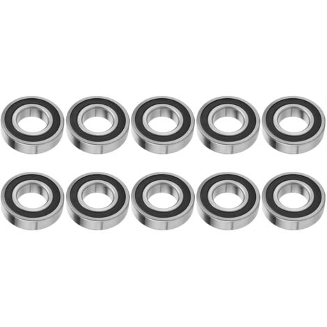 10 Hochgeschwindigkeits-Rillenkugellager 6206-2RS, doppelt abgedichtet, 30 x 62 x 16 mm