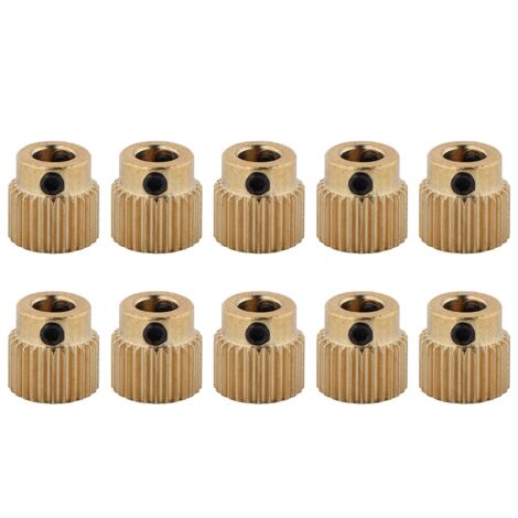 10 hochwertige Messing-Ritzel für MK7- und MK8-Extruder, 26 Zähne – 3D-Druckerzubehör