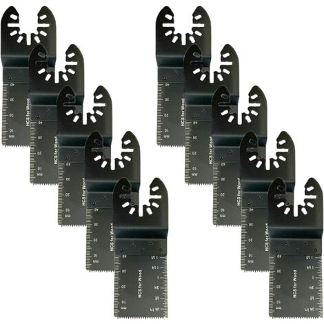 10 hojas de sierra multifunción de 34 mm, herramientas oscilantes universales.