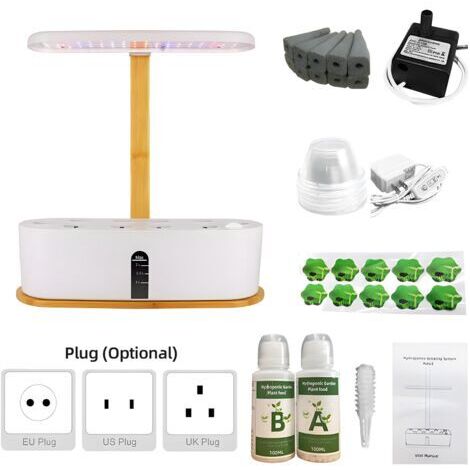 10 Hole Smart Hydroponic Grower, Soilless LED Plant Grow Light, Succulent Replacement Light Smart Grower Plant Lighting Fruit & Vegetable Plant Flower Grower