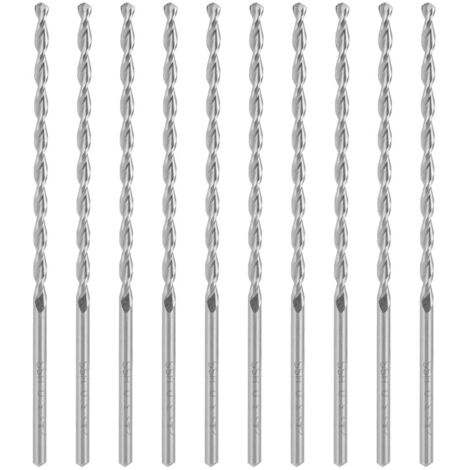 10 HSS-Parabolbohrer, gerader Schaft 3x100mm, ideal für schnelles und präzises Bohren