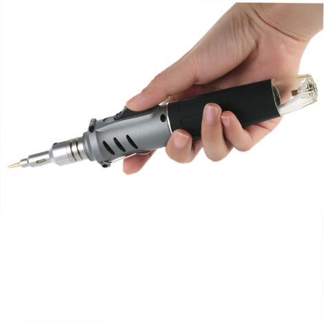 10-in-1 Profi-Lötset mit stiftförmigem Butangas-Lötkolben, 26 ml, HS-1115K Brenner