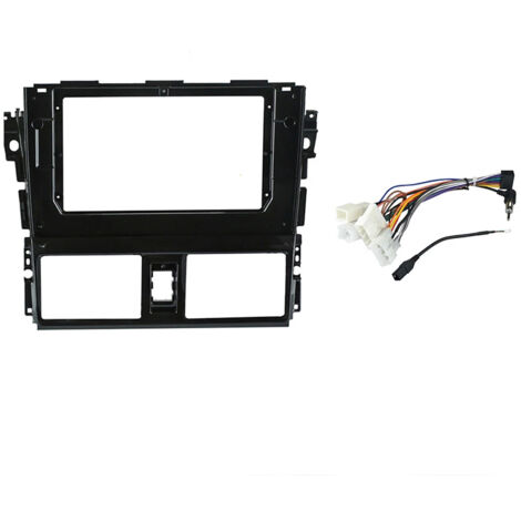 10 Inch 2Din Car Stereo Fascia Panel Frame DVD Panel Bezel Frame Installation Trim Kit For TOYOTA VIOS Yaris 2013- 2017