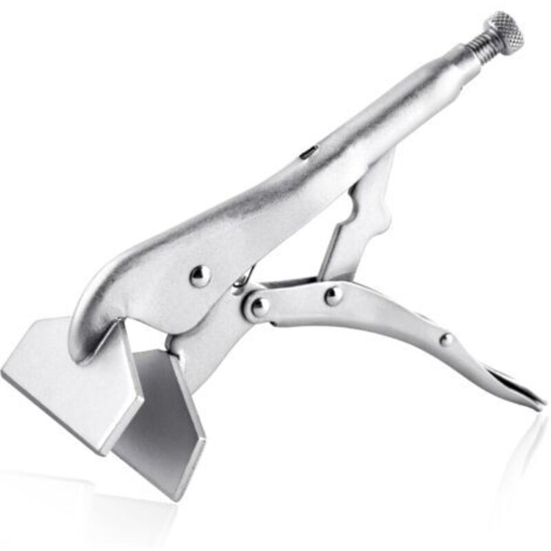 10 inch locking pliers sheet metal locking pliers Extra wide faceted duckbill sheet metal gripping tool heavy duty adjustable opening welding pliers