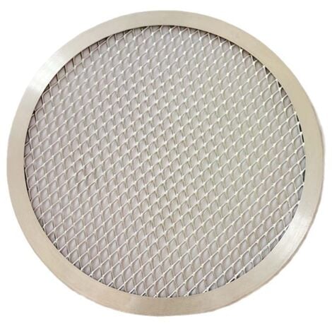 10 Inch Non-Stick Aluminum Mesh Oven Pizza Baking Pan with Holes and Seamless Rim