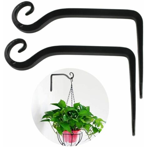 10 inch Plant Holder Hanging Flower Rack Iron Wall Hook Hanging Planter Hook for Hanging Planters Birdhouses Lantern Wind Chimes Wall Sconces