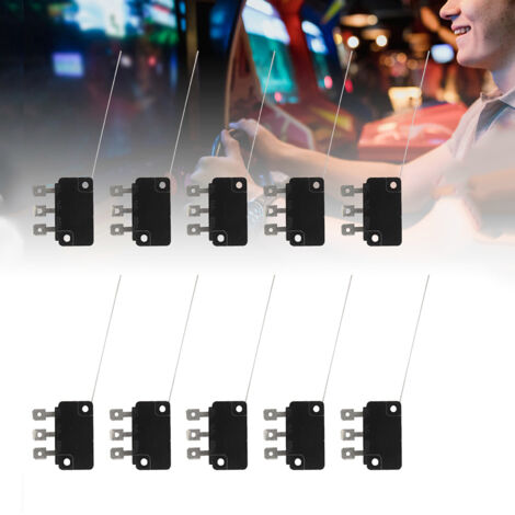 10 Interrupteurs à Lame Normalement Ouverts à Broches Longues pour Boutons de Console de Jeu et Électronique