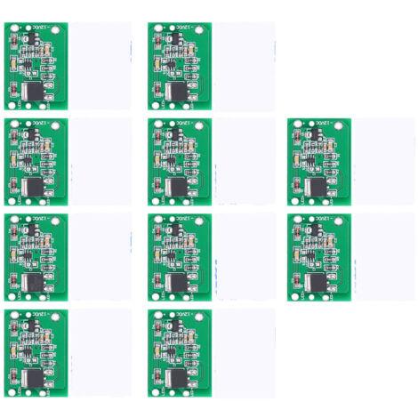 10 Interrupteurs Tactiles Capacitifs 12V avec Modules à Verrouillage et Pastilles pour Éclairage LED