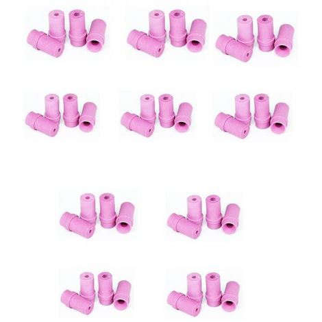 10 jeux de 4 Buses céramique roses pour Pistolet Microbilleuse