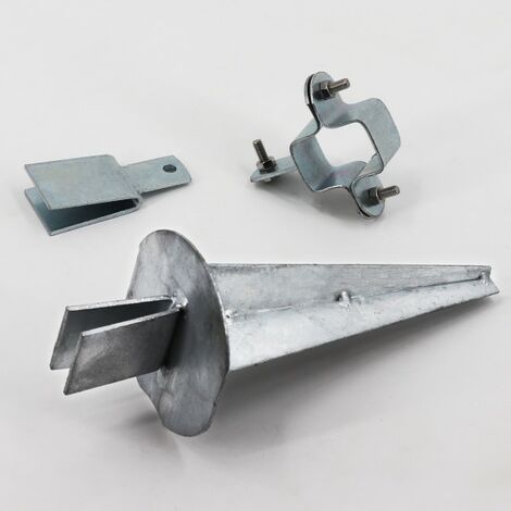 Collier simple de serrage pour poteau L80x40 mm - Panostock