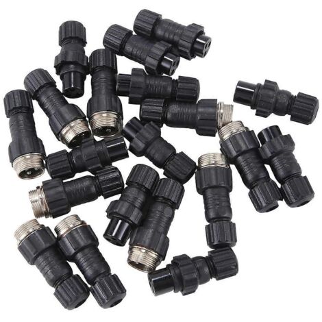 10 jeux de connecteurs aviation GX16 M16 QL16 en plastique 16 mm à 3 broches