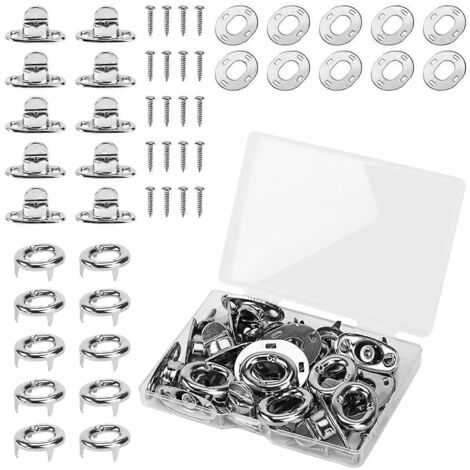 10 jeux de fermetures à verrouillage par rotation de qualité marine, œillet à bouton tournant (voir illustration)