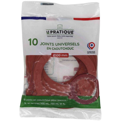 10 Joints Universels Pour Bocaux ø100 Mm - Le Pratique