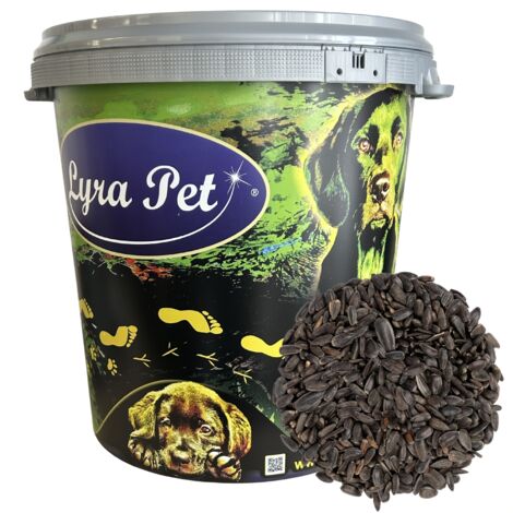 10 kg Lyra Pet® Sonnenblumenkerne schwarz HK Bulgarien in 30 L Tonne