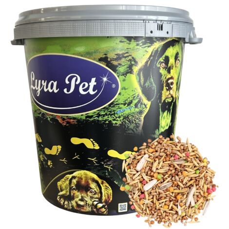10 kg Lyra Pet® Streufutter HK Polen in 30 L Tonne