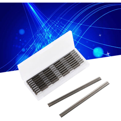 10 Lames de Rabot HSS, Couteaux de Rabotage pour Menuisier Professionnel
