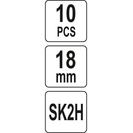 10 Lames de rechange 18MM SK2H