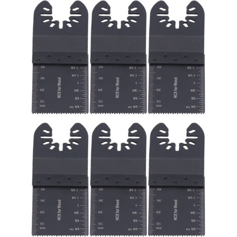 10 Lames de Scie Multifonction pour Bois et Métal, Changement Rapide, Kit Universel