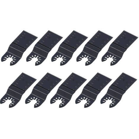 10 Lames de scie oscillante HSS à changement rapide, 34mm, pour outils multifonctions