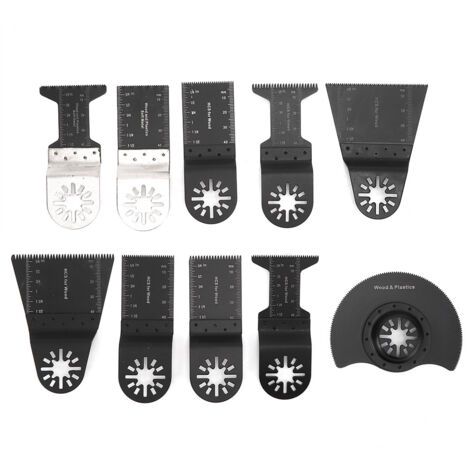 10 Lames de Scie Oscillante Universelles pour Bois, Plastique et Métal Doux - Outil de Coupe Polyvalent