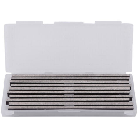10 lames rabot réversibles acier coupe rapide 82x5.5mm bois dur contreplaqué