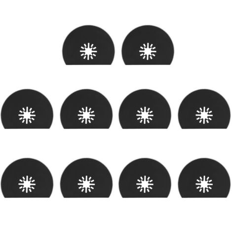 10 Lames Scies Circulaires 80mm Carbone pour Outils Oscillants Multifonctions