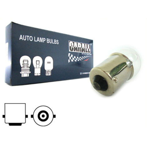 10 Lampade Alogene G18,5 BA15S 12V 5W R5W per Auto Moto Posizione Targa