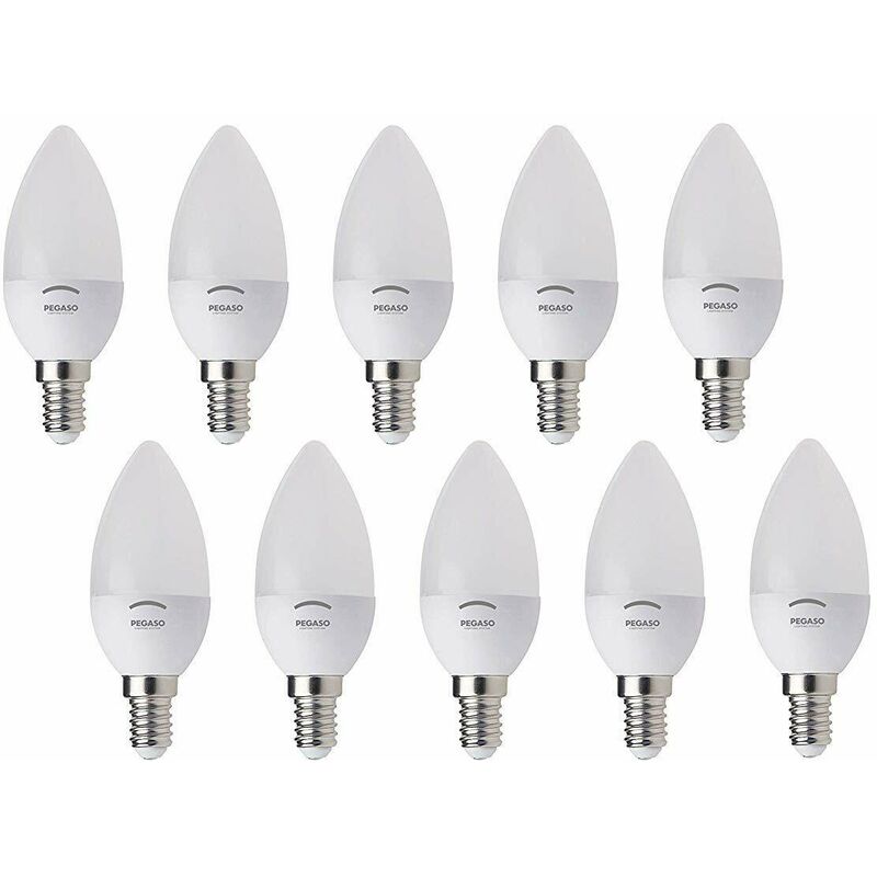 Conversione Lampade Risparmio Energetico.10 Lampade Led Oliva C37 Risparmio Energetico Lampadina E14 220 240v A Pegaso Luce K 6000k Luce Fredda Watt 5w 123832020751 2