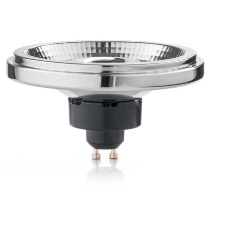 10 Lampadine Gu10 12 Watt 3000 K 1050 Lm Finitura Cromo