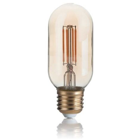 10 Lampadine Led Bombata E27 4 Watt 2200 K 300 Lm Vintage Ambra