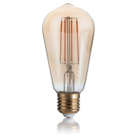 10 Lampadine Led Cono E27 4 Watt 2200 K 300 Lm Vintage Ambra