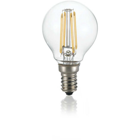 10 Lampadine Led Cupola E14 4 Watt 3000 K Cri 80 Trasparente