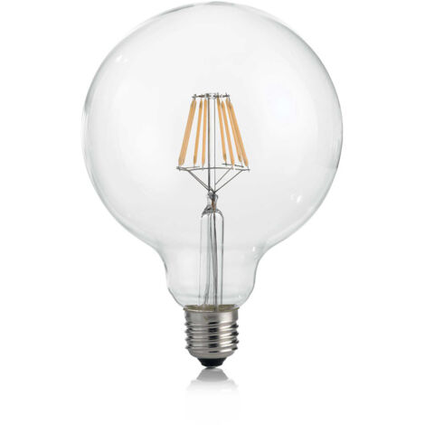 10 Lampadine Led Globo D125 E27 8 Watt 3000 K 860 Lm Cri 80 Trasparente