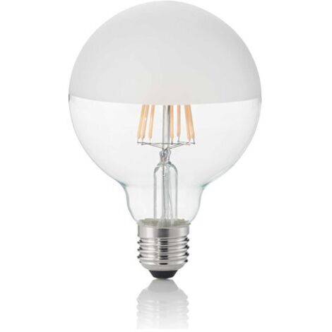 10 Lampadine Led Globo D95 E27 8 Watt 3000 K 780 Lm Trasparente Bianco Satinato