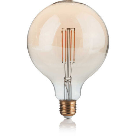 10 Lampadine Led Globo Grande D125 E27 4 Watt 2200 K 300 Lm Vintage Ambra