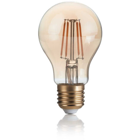 10 Lampadine Led Goccia Classic E27 4 Watt 2200 K 300 Lm Vintage Ambra